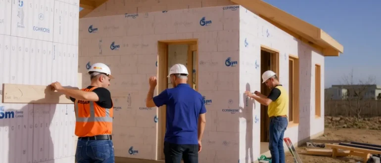 Конструкционные теплоизоляционные СИП-панели в быстровозводимом домостроении